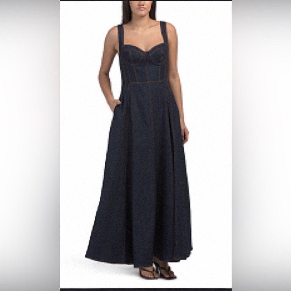 NICHOLAS PANELLED MIDI DRESS